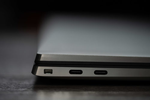 Left Side Detail Shot of the Dell XPS 17