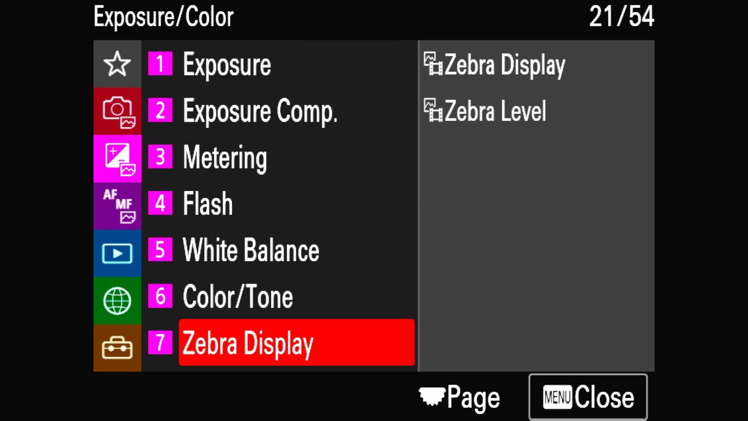 Sony_a1_setup_guide_Zebra_Display – Colby Brown Photography