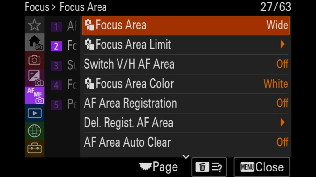 Focus Area, Understanding the Focus Area & Focus Area Limit Settings, For the Sony a1 II by Colby Brown Photography.