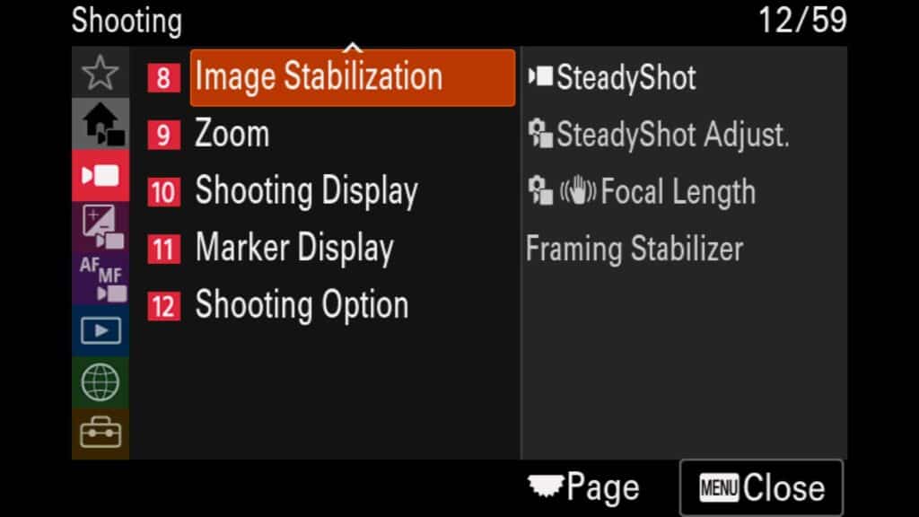 SteadyShot for Video (New to the Sony a1 II) by Colby Brown Photography.