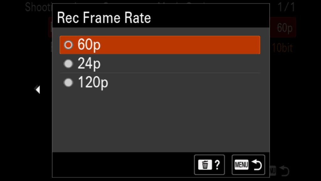 Movie Settings, video resolution, For the Sony a1 II by Colby Brown Photography.