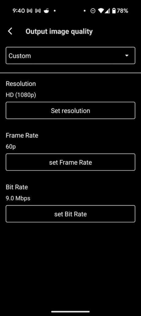 Step 6 - Once everything has been dialed in, press the "Turn Stream On" button at the bottom of the Network streaming page in the App itself.