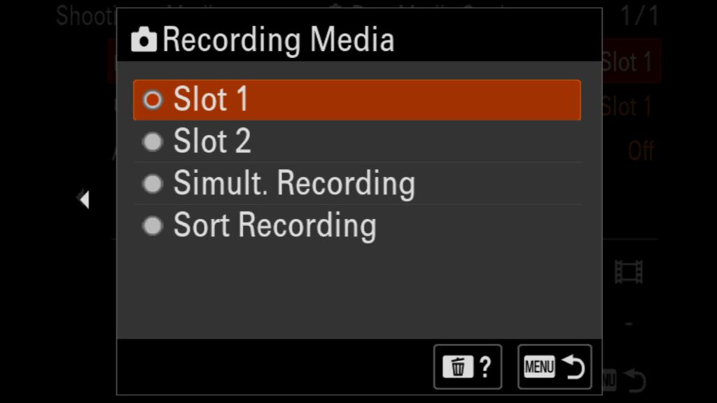 These settings can be found under the "Shooting" menu, under "2: Media," and under "Rec. Media Settings." - for the Sony a1 II by Colby Brown Photography