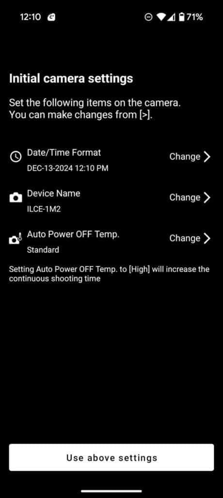 Initial Camera Settings for the Sony a1 II Creators App - by Colby Brown Photography